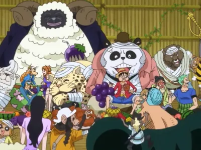 Poster da saga Zou do anime One Piece